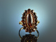 T&ouml;lz um 1965! Sch&ouml;ner gro&szlig;er B&ouml;hmischer Granat Ring Gold 333