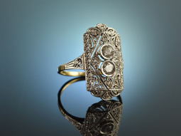 M&uuml;nchen um 1915! Art Deco Toi et Moi Ring Diamanten...