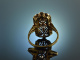 M&uuml;nchen um 1915! Art Deco Toi et Moi Ring Diamanten Gold 585 Platin