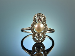 Frankfurt um 1915! Feinster Art Deco Platin Ring...