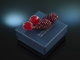 Warm Red! Chic Statement Earrings red agate garnet silver red gold plated