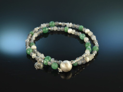 Coolish Green! Sch&ouml;nes Fancy Armband Smaragd Jade...