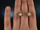 Wien um 1910! Seltene Diamant Naturperlen Ohrringe Gold 585 Silber